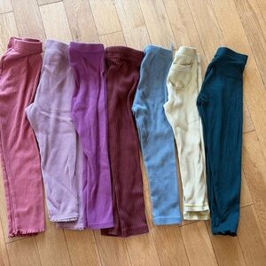 ZaraKids/Old Navy Leggings Set - Pink, Purple, Blue, Yellow, Green